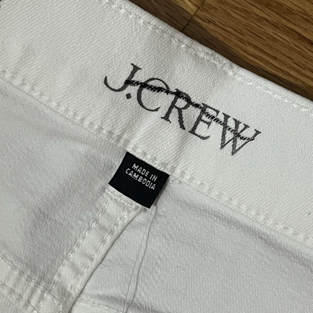 J.CREW Slim-wide Jean Size 28 White NEW Coastal Casual Beach Summer Modern CH680 - Picture 7 of 16